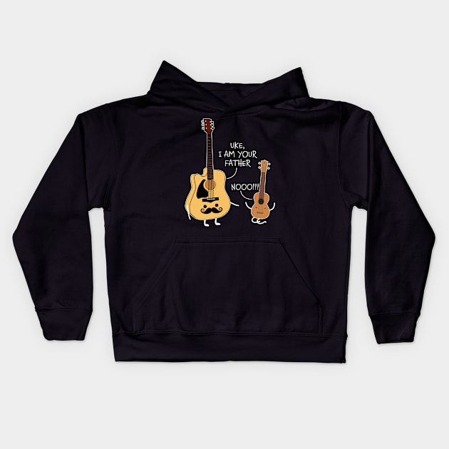 Uke I Am Your Father T Shirt Ukulele Guitar Music Kids Hoodie by Danielsmfbb